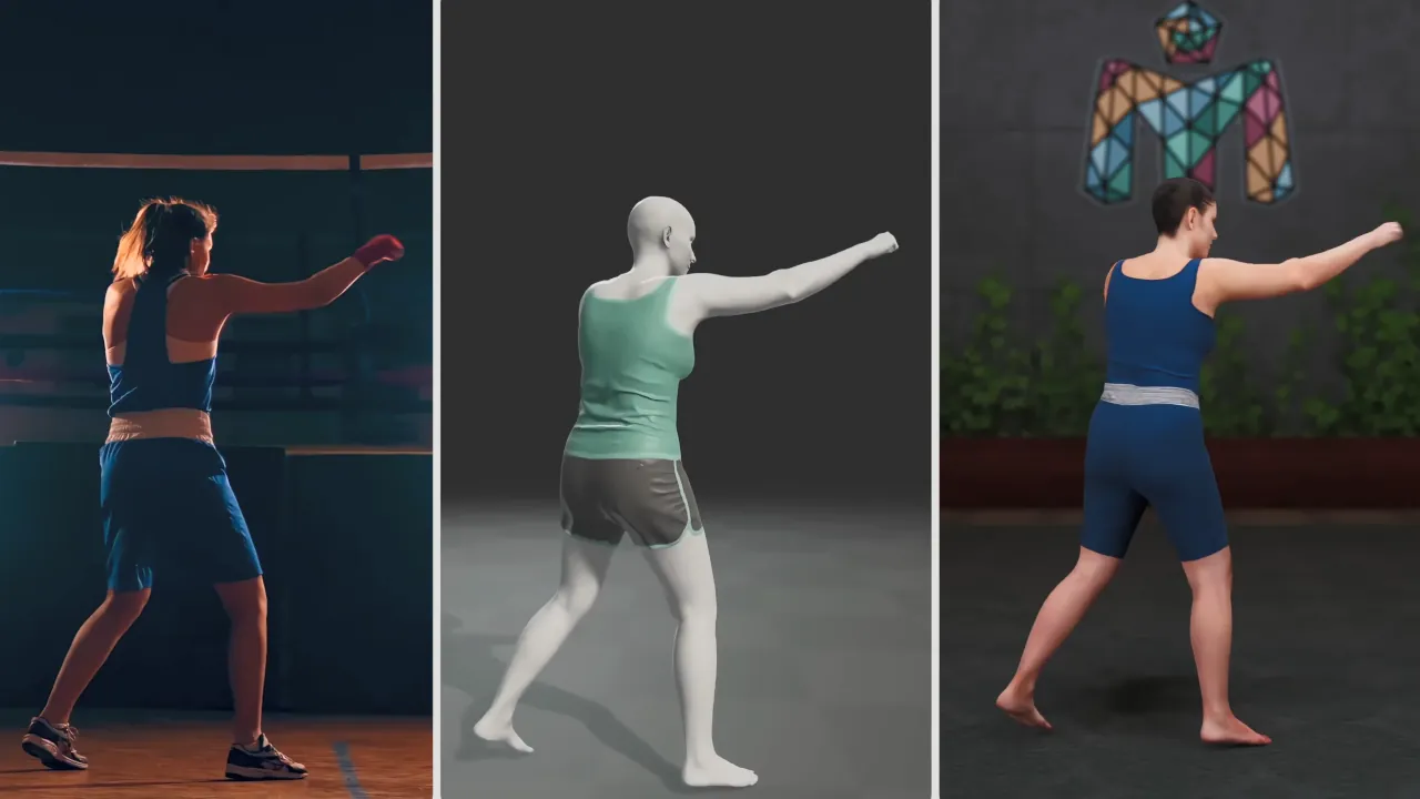 Meshcapade - реалистичные движения человека